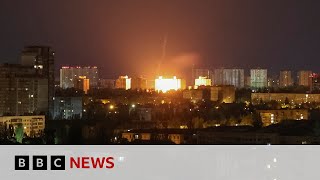 Ukraine’s Kyiv faces fourth missile attack from Russia in eight days – BBC News [upl. by Solraced300]