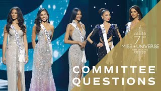 71st MISS UNIVESE  Top 5 QUESTIONS  Miss Universe [upl. by Elamor]