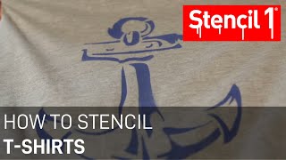 How to stencil tshirts [upl. by Aundrea]