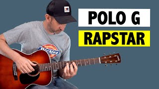 Polo G  Rapstar  Guitar Tutorial [upl. by Ahsied178]