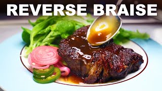 Reverse braised beef shoulder  sweet pickle glaze [upl. by Nahshun]