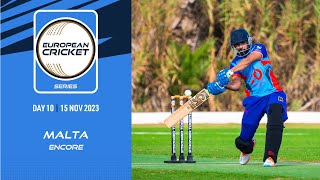 🔴 ECS Malta Encore 2023  Day 10  T10 Live Cricket  European Cricket [upl. by Mitchael]