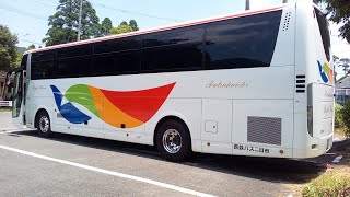 西鉄観光バス 指宿を走る Nishitetsu Bus ran in Ibusuki [upl. by Orecic]