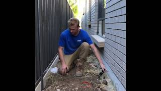 How To Install An Under Fence Plinth Or Sleeper  Gorilla Wall Sydney [upl. by Elesig527]