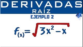 Derivada de una raíz  Ejemplo 2 [upl. by Macdermot]