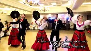 El Son de la Negra  Jarabe Tapatio  50th Wedding Anniversary Dance Performance [upl. by Healion]