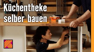 Küchentheke selber bauen  HORNBACH Möbelbau [upl. by Acnoib]