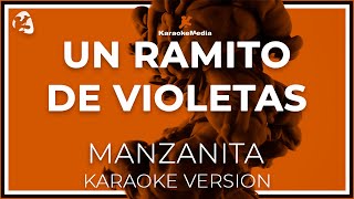 Manzanita  Un Ramito De Violetas LETRA INSTRUMENTAL KARAOKE ISRC ES54I0324312 [upl. by Pantin]