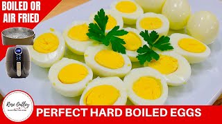 Easy Peel Hard Boiled Eggs Perfect Every Time  Boiled or Air Fried [upl. by Shir]