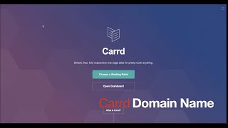 How to Link Custom Domain Name to Carrd Website [upl. by Adyan]