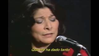 Gracias a la vida  Thank you to life  Mercedes Sosa  lyrics with translation [upl. by Etram]