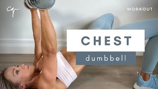 10 Minute Dumbbell Chest Workout at Home [upl. by Nivrac374]