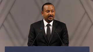 Nobel Lecture Abiy Ahmed Ali Nobel Peace Prize 2019 [upl. by Aralk]