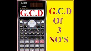 How To Find GCF on Casio fx991MS  ES Scientific Calculator [upl. by Wasserman]