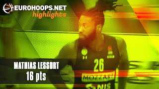 Mathias Lessort 16 points Highlights vs Real Madrid [upl. by Terrie540]