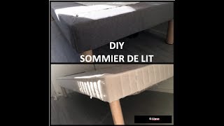 DIY SOMMIER DE LIT BASE BED DIY [upl. by Auqinet]