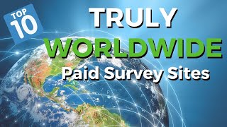 Top 10 TRULY International Survey Sites ALL Can Join [upl. by Aruasor]