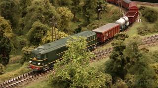 Beautiful French Modular Model Railway Layout with Cab Ride in HO Scale [upl. by Allecram]