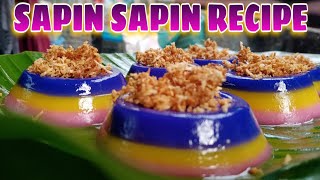 Sapin sapin Recipe  SAPIN SAPIN KAKANIN Pang negosyo RecipeMommy Rheine [upl. by Udela57]