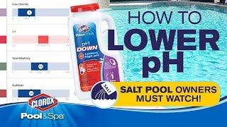 How To Lower High pH in Pool Using pH Down for a Balanced Pool  Clorox® PoolampSpa™ [upl. by Inalaehon]