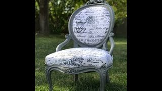 How To Upholster An Antique Chair [upl. by Aihsekyw]