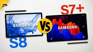 Samsung Galaxy Tab S8 vs Tab S7 PLUS  Who Wins [upl. by Sanford]