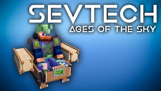 SevTech Ages of the Sky Ep 20 ViesCraft Airships [upl. by Asilef]