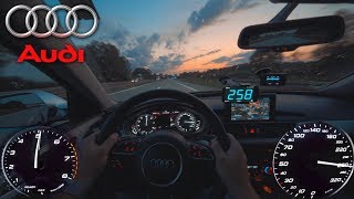 Audi S6 Avant  Pushing on German Autobahn✔ [upl. by Helprin709]