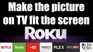 How to adjust your Roku TV screen full screen full picture size [upl. by Kallman]