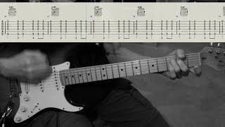 The Eagles  One Of These Nights  Rhythm Guitar Lesson With Tabs [upl. by Nibbs54]