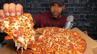 ASMR DOMINOS PIZZA MUKBANG  TRIPLE CHEESE [upl. by Rockwell]