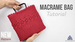 Macrame Bag Tutorial  NEW Pattern 2021  DIY Bag [upl. by Aneloc]