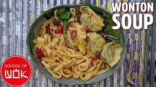 20 Minute Wonton Soup Recipe  Wokdown Wednesday [upl. by Allevon]