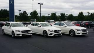 Comparing the MercedesBenz CClass 2017 EClass and SClass [upl. by Ynafetse]