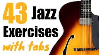 43 Jazz Guitar Licks  Lessons with Tab [upl. by Enylrac]