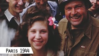 Paris  Liberation in August 1944 in color and HD [upl. by Lein]