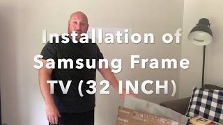 Installing a 32 inch Samsung Frame TV [upl. by Mizuki]