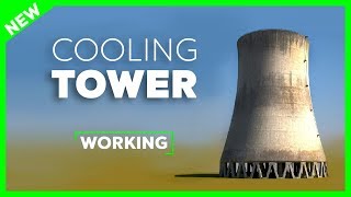 Working of Cooling Tower  Nuclear Power Plant [upl. by Annoyk]