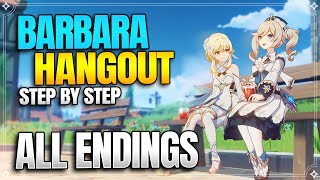 Barbara Hangout Event All Endings  Achievements 【Genshin Impact】 [upl. by Zertnom]