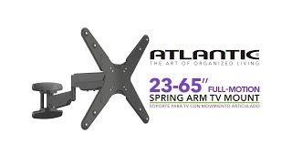 2365quot Full Motion Spring Arm TV Mount [upl. by Furtek663]