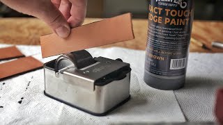 The Easiest Way to Paint Leather Edges [upl. by Iohk]