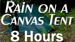 Rain on a Tent Sounds  8 Hour Long Relaxing Sounds for Sleep [upl. by Wadesworth]