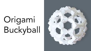 Tutorial for Origami Bucky Ball [upl. by Eniamrehc834]