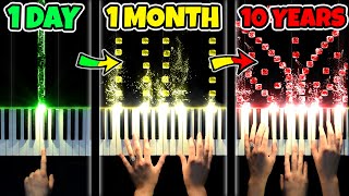 1 DAY vs 10 YEARS of PIANO [upl. by Nnaeoj]