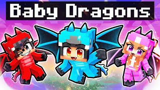 We Turned Into BABY DRAGONS In Minecraft [upl. by Warfold]