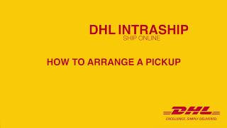 How to arrange a pickup with DHL [upl. by Nale]