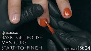 How To Apply Gel Polish StarttoFinish Real Time [upl. by Ahcire228]