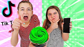 TIKTOK FIXES OUR SLIME CHALLENGE  JKrew [upl. by Winthorpe817]