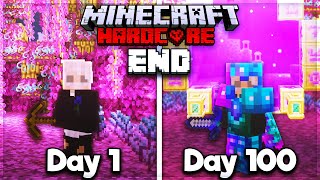 I Survived 100 Days of HARDCORE Minecraft in the END ONLY [upl. by Wolcott]