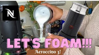 How To Foam Milk With Aeroccino 3 Make Coffee With Foam Tips amp Tricks  Easy Foamed Latte Recipe [upl. by Tolecnal]